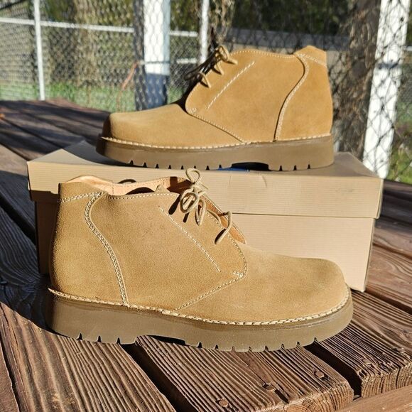 Rockport Beacon Buck Tan Leather Boots Size 8.5 Rockport Beacon Buck Tan Leather Boots Size 8.5 main image 2